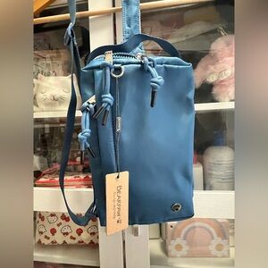 Bearpaw Sling Nylon Bag Denim Blue NWT